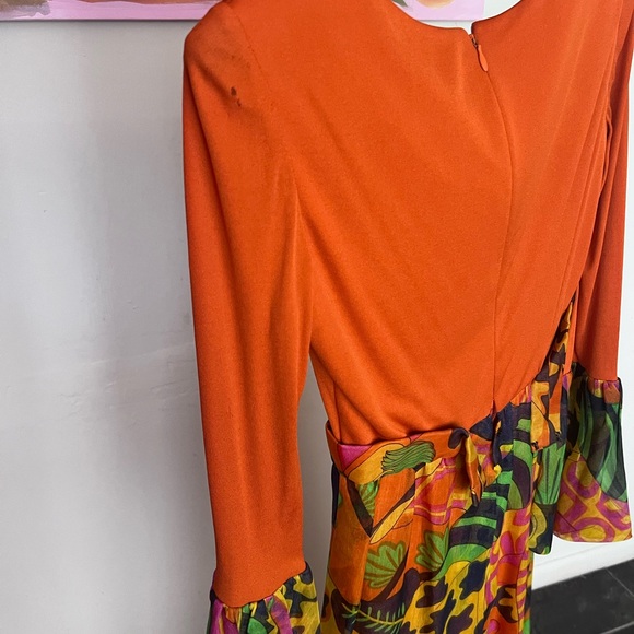70’s gauze Greek jester dress